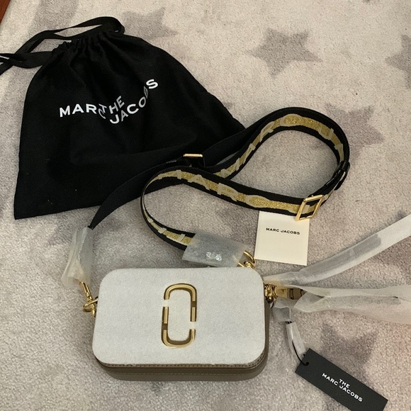 Marc Jacobs Snapshot Small Bag Taupe & White - Picture 2 of 13
